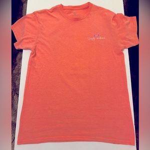 Simply Southern woman’s small graphic short sleeve t-shirt coral